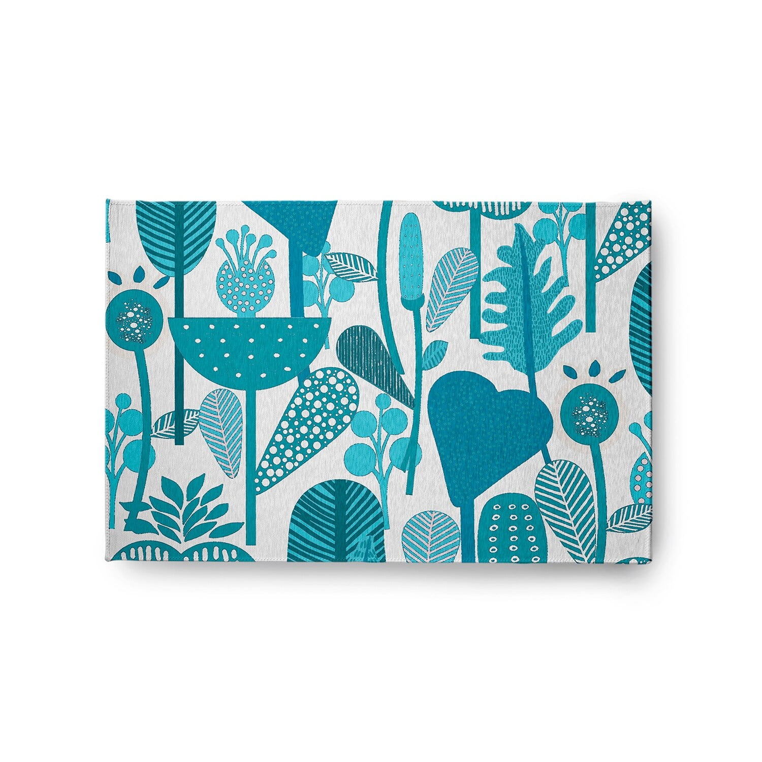 Simply Daisy 5' x 7' Mango Flower Forest Spring Chenille Indoor/Outdoor Rug