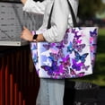 thumbnail image 7 of Balery Flying Butterflies Beach Travel Bag - Water-Resistant, Large Capacity Lightweight Tote with 7 Pockets for Women and Men - Perfect for Beach, Pool, Gym, and Travel, 7 of 7
