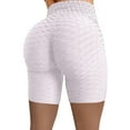 thumbnail image 2 of Ozmmyan Women's Workout Shorts Wrinkled High Waist Hip Stretch Running Fitness Yoga Pants Biker Shorts, 2 of 5