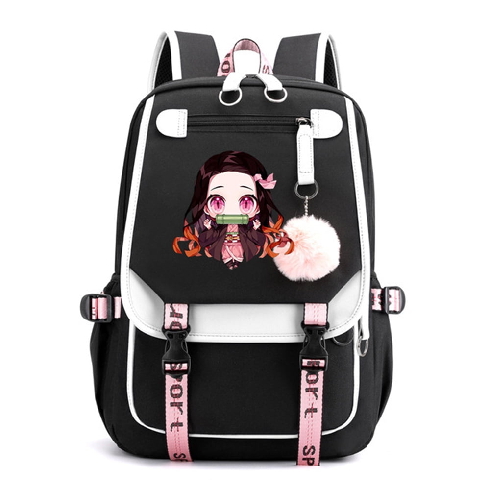 Demon Slayer Nezuko Backpacks Anime School Bag for Teenager,#5 Demon Slayer Nezuko Backpacks Anime School Bag for Teenager,#5