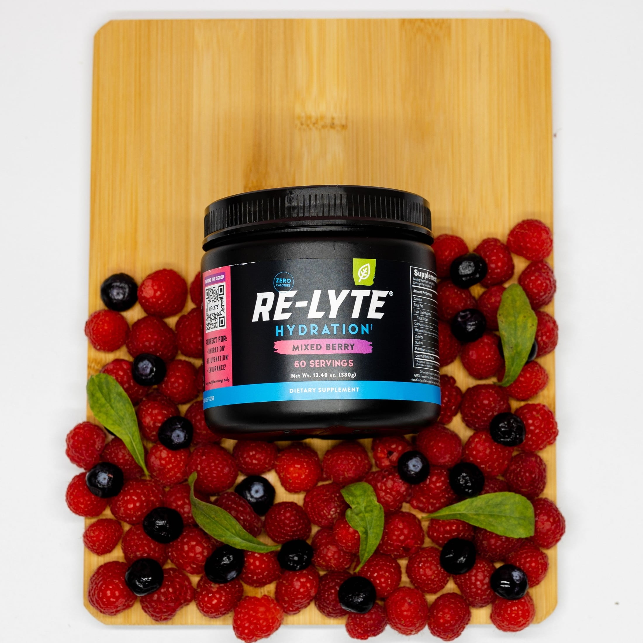 Redmond Re-Lyte® Hydration Drink Mix (Mixed Berry) 13.40 oz Jar