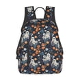 thumbnail image 1 of Disketp Cute ghost in the flowers Mochila Ligera e Impermeable, Mochila de Día Resistente para Viajes, Senderismo y Uso Diario para Hombre y Mujer, 1 of 7