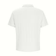 thumbnail image 5 of Ashirexll T Shirts for Man, Big and Tall Shirts for Men, Casual Loose Turndown Collar Button Polo Shirts for Summer Vacation, 5 of 6