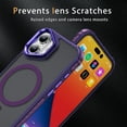 thumbnail image 4 of Magnetic Case for iPhone 17, Compatible with MagSafe Accessories, Built-in Metal Camera Ring Stand, Military-Grade Protection, Strong Magnets Slim Shockproof Skin Friendly, Purple, 4 of 8