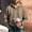 #129-Khaki, variant on Men Striped Half Zip Hooded Sweatshirt Fleece Lined Kangaroo Pocket Long Sleeve Casual Pullover Hoodie For Fall Winter Gray S Gift