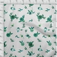 thumbnail image 3 of oneOone Cotton Cambric Fabric Flower & Leaves Watercolor Printed Fabric 1 Yard 56 Inch Wide, 3 of 4