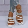 thumbnail image 4 of Women's Chunky High Heeled Sandals Platform Block Heels Fashion Peep Toe Ankle Strap Buckle Thick Sole Pumps Shoes, 4 of 4