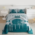 thumbnail image 2 of Football Comforter Full,Sports Football Fans Bedding Set ,Football Team Comforter Sets,Sports Football Fans Duvet Insert with 2 Pillow Shams(Philadelphia), 2 of 7