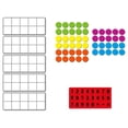 thumbnail image 2 of Diez marcos para el , manipulación de matemáticas, suministros escolares para , educación temprana, bloques de números, juguete para Hugo Juguetes matemáticos de diez marcos, 2 of 6