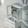 thumbnail image 6 of 60" Freestanding Bathroom Vanity with Side Cabinet& Vessel Sink - Glossy White, 6 of 6