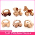 thumbnail image 3 of Coche de juguete para aprender a trepar para bebés Coche de madera Coche para cachorros Ayudas didácticas para la educación de la primera infancia Cultivo de la capacidad sensorial de agarre, 3 of 6