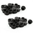 thumbnail image 1 of 80 Pcs Black Plastic 25mm Dia Blanking End Caps Round Tube Insert, 1 of 2