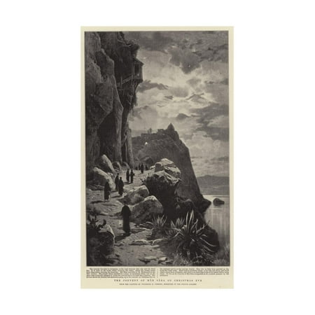 The Convent of Mar Saba on Christmas Eve Print Wall Art By Herman David Salomon Corrodi