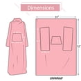 thumbnail image 6 of Solaris Wearable Sleeve Blanket, Flannel Blanket Sweatshirt for Adult,Women,Men Soft Sofa TV Throw Blanket,Cozy Hoodie with Sleeves and Pockets, ,55x72, 6 of 7
