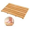thumbnail image 1 of Alfombra de baño Bamfan Luxury Shower, antideslizante, de bambú, impermeable, 1 of 6