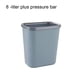 thumbnail image 5 of Advancent Cubo de basura clásico de PP para hotel con capacidad de carga de 100KG, protección lenta, baño, oficina, gris, 8L + anillo Type2 NO2, 5 of 6