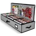 thumbnail image 3 of Christmas Wrapping Paper Storage Boxhristmas Ornaments With Practical Pockets, Holiday Ornaments Under Bed Storage, Large Capacity Storage Box, 3 of 4