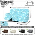 thumbnail image 7 of Xoenoiee Cloud Star Print Recliner Sofa Covers 8-Pieces Reclining Couch Slipcovers 3 Seater Stretch Recliner Furniture Protector with Elastic Bottom, Soft Fitted Washable Stay in Place, 7 of 7