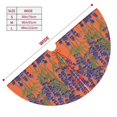thumbnail image 3 of Yiaed Lavender Flowers Print Christmas Tree Skirt , Tree SkirtsTree Mat for Christmas Winter Holiday Indoor Decorations-30", 3 of 7
