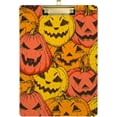 thumbnail image 2 of FMSHPON Halloween Retro Pumpkins Jack O Lantern Clipboard Hardboard Wood Nursing Clip Board and Pull for Standard A4 Letter 13x9 inches, 2 of 5