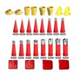 thumbnail image 3 of Kit de Boquillas de Goma Integradas Universales Hot6sl 2024 28 Piezas Transparentes, 3 of 7