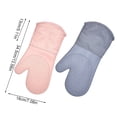 thumbnail image 3 of Yuarrent Manoplas de silicona para horno para hornear, guantes para agarraderas de cocina, almohadilla para barbacoa resistente a altas temperaturas, Herramientas y accesorios para hornear Rosa Yuarrent HA082796-01, 3 of 6