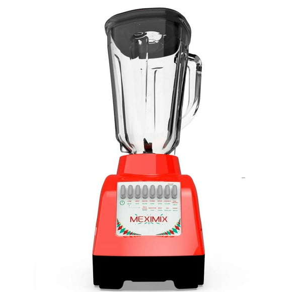 Licuadora MexiMix 750 Watts 10 Vel vaso vidrio 2 litros Rojo
