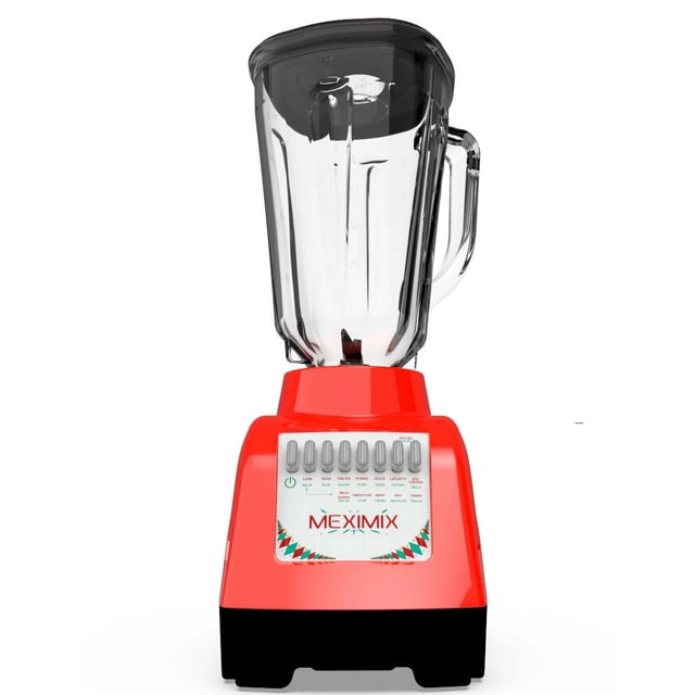 Licuadora MexiMix 750 Watts 10 Vel vaso vidrio 2 litros Rojo