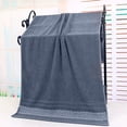 thumbnail image 2 of Dark Grey Cotton Soft Absorbent Lint Free Face Wash Cloth Thickened Soft Adult Sized Home Towel 29.13X13.39 Inches Dark Grey, 2 of 7