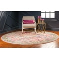 thumbnail image 4 of Rugs.com El Paso Collection Rug – 8 Ft Round Pink Medium Rug Perfect For Kitchens, Dining Rooms, 4 of 9