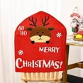 thumbnail image 5 of Lilixerw Christmas Chair Covers with Reindeer Print,Festival Stool Cover for Holiday Dining Decor,Soft Xmas Chair Cover,Easy to Clean,21.65x17.72Inch,Red, 5 of 6
