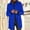 Blue, variant on HAPIMO Women's Fashion Long Coat Casual Comfy Stand Collar Jacket Coat Solid Button Down Outerwear Fall Winter Vintage Clothes Light Blue XXXXXL