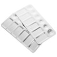 thumbnail image 3 of 2Pcs Stainless Steel Pigment Color Mixing Plates Art Drawing Trays Tools, 3 of 3