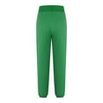thumbnail image 5 of Inleife Womens Summer Pants Casual Elastic Waist Women New Fashion Bandage Solid With Pockets Sweatpant Full Length Pants, 5 of 5