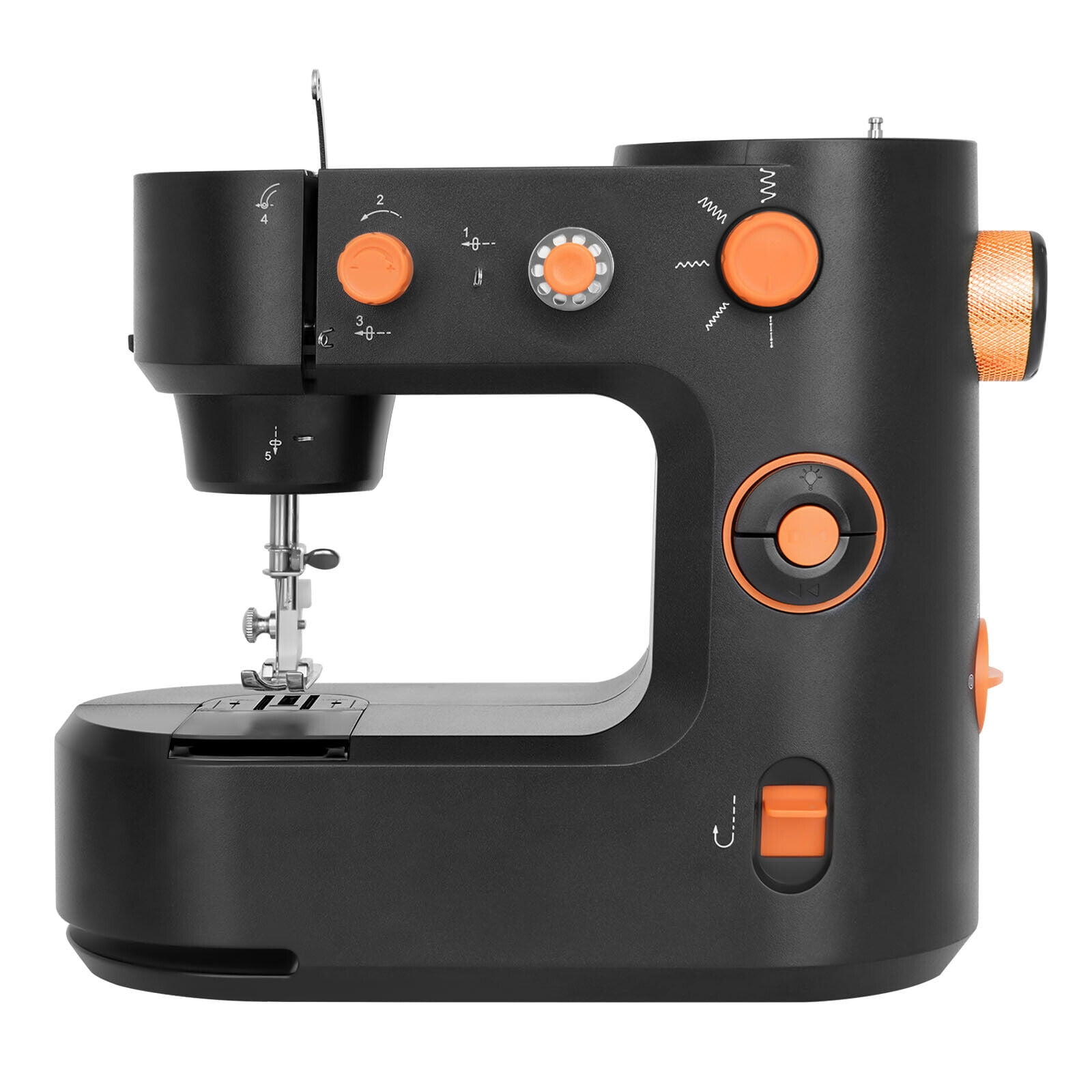 Black Mini Sewing Machine for Beginner, Dual Speed Portable Sewing Machine for Homes, Factories, Stores