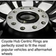 thumbnail image 4 of Coyote Wheel Accessories 106-1005 Wheel Hub Centric Ring Black Plastic Set Of 4, 4 of 5