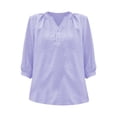 thumbnail image 3 of Blusa con cuello alto y estampado floral para mujer - Poliéster, corte holgado - Casual de primavera/verano - S-XXL, 3 of 4