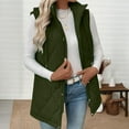 thumbnail image 3 of Sakmal Women Barn Jacket Hooded Green Puffer Plus Size Quilted Jacket Womens Tops M, 3 of 8
