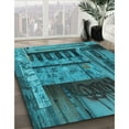thumbnail image 3 of Ahgly Company Machine Washable Indoor Rectangle Transitional Dark Turquoise Green Area Rugs, 5' x 8', 3 of 7