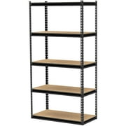 Gorilla Rack 36" x 18" x 72" 5-Shelf Z-Beam Unit, Black