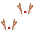 thumbnail image 1 of Scienceny 3 unids/set ciervos Navidad decoración coche vehículo nariz cuerno disfraz Kit Navidad cuernos adornos Auto decoración Type1 NO1 Scienceny  CBP106132, 1 of 5