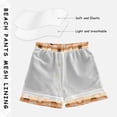 thumbnail image 3 of FORMRS Boys Swim Trunks Quick Dry Mesh Lining Beach Boardshorts, Sizes XS-XL, Orange Ghost Plaid Pattern, 3 of 7