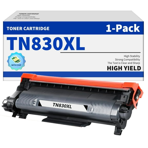 TN830XL Toner Cartridge Replacement for Brother TN-830 TN830XL Toner cartridge HL-L2460DW DCP-L2640DW HL-L2405W HL-L2400D HL-L2480DW MFC-L2820DW MFC-L2820DWXL Printer (Black, 1-Pack)