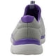 thumbnail image 3 of Zapatilla Skechers Sport Summits para mujer, color gris/morado, talla 6.5 US, 3 of 7