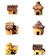 thumbnail image 2 of Ensemble de 6 Petites Maisons Mini Adorables en Résine pour Décorations de Jardin Féerique et Terrariums, 2 of 9