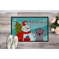 thumbnail image 2 of Carolines Treasures BB1851JMAT Snowman avec Weimaraner Tapis Intérieur & Extérieur - 24 x 36 Po., 2 of 3
