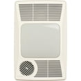 thumbnail image 2 of Broan 100 CFM Heater/Ventilation Fan/Light, 1500W Heater, 100W Incandescent Light, 2.0 Sones, 2 of 8