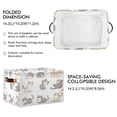 thumbnail image 2 of Cute Cat Characters Foldable Storage Basket,Canvas Fabric Foldable Storage Bins with Handles Open Home Storage Bins Boxes for Toy Book Shelf Closet Baskets, 2 of 8