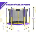 thumbnail image 2 of Machrus Upper Bounce 9 FT Round Trampoline Set with Safety Enclosure System -Backyard Trampoline - Outdoor Trampoline for Kids - Adults, 2 of 6
