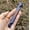 Burn blue, variant on MATROOY TC4 Titanium Alloy Crowbar EDC Pry Bar w/Clip Tool Outdoor Travel Tool-Stonewash